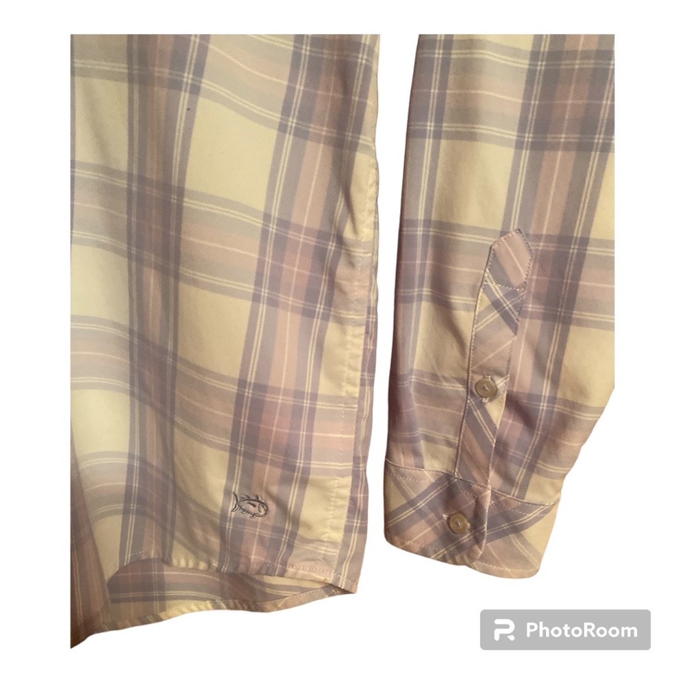 Southern Tide Blue & Purple Plaid Women’s Fishing Shirt Women’s Size Small - Picture 3 of 6